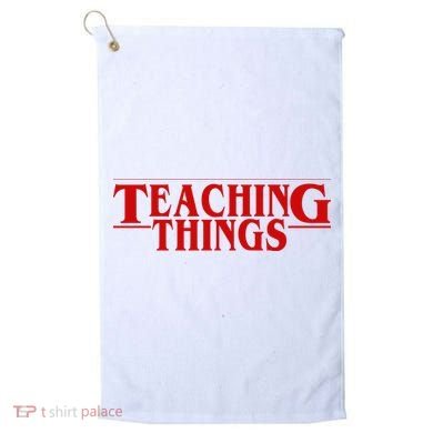 Teaching Things Funny Gift For Teacher Golf Towel