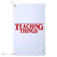 Teaching Things Funny Gift For Teacher Golf Towel thumb 0