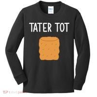 Tater Tot Funny Jokes Sarcastic Kids Long Sleeve Shirt thumb 0