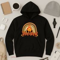 Thankful Turkey Fall Rainbow Thanksgiving Hoodie thumb 3