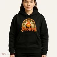 Thankful Turkey Fall Rainbow Thanksgiving Hoodie thumb 5
