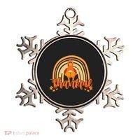 Thankful Turkey Fall Rainbow Thanksgiving Ornament thumb 0
