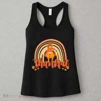 Thankful Turkey Fall Rainbow Thanksgiving Women's Tank Top thumb 3