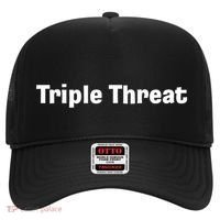 Triple Threat For Trio Of Guitar Playing Buds Or Triplets Hat thumb 0