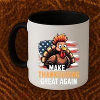 Turkey Trump Funny Make Thanksgiving Great Meaningful Gift Coffee Mug thumb 2