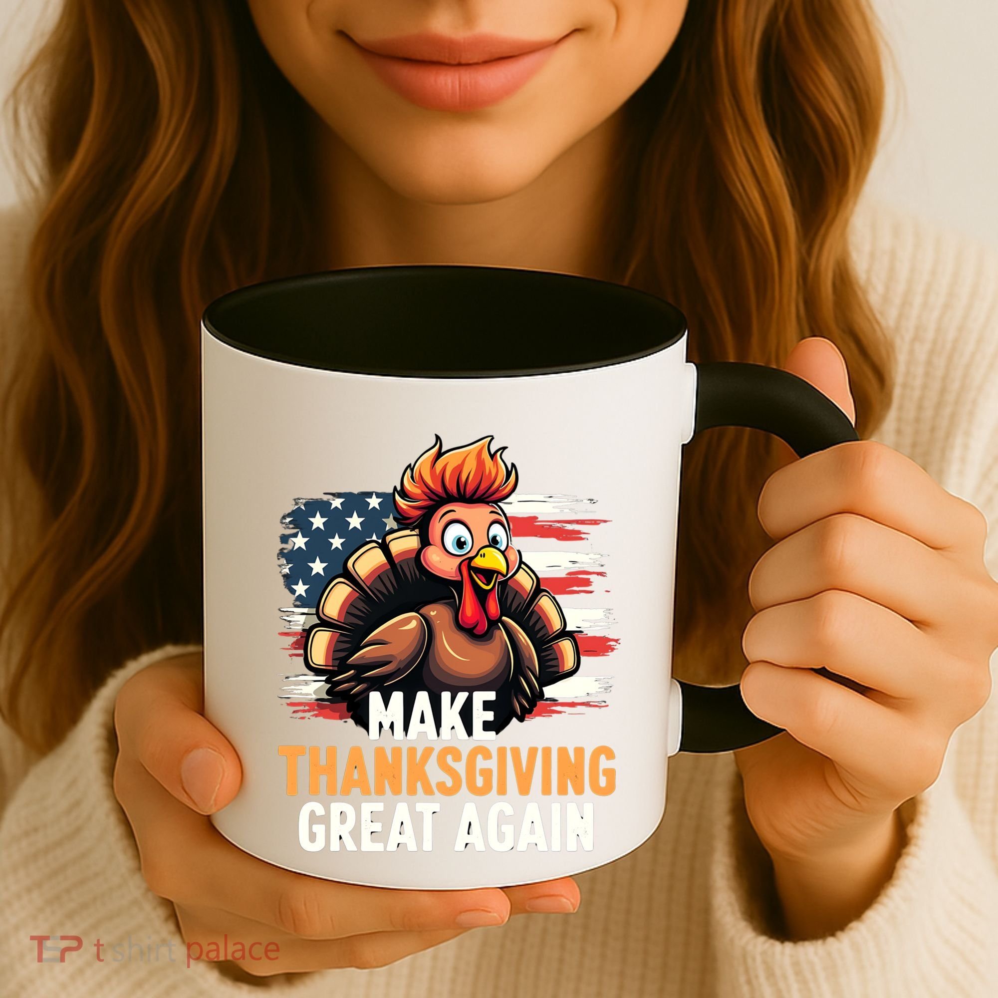 Turkey Trump Funny Make Thanksgiving Great Meaningful Gift Coffee Mug