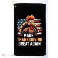 Turkey Trump Funny Make Thanksgiving Great Meaningful Gift Golf Towel thumb 0