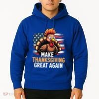 Turkey Trump Funny Make Thanksgiving Great Meaningful Gift Hoodie thumb 2