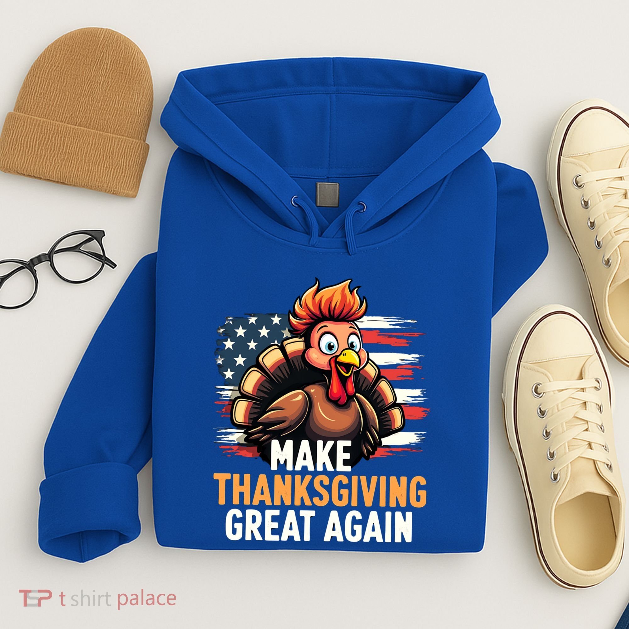 Turkey Trump Funny Make Thanksgiving Great Meaningful Gift Hoodie