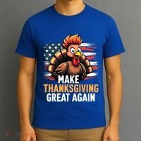 Turkey Trump Funny Make Thanksgiving Great Meaningful Gift T-Shirt thumb 3