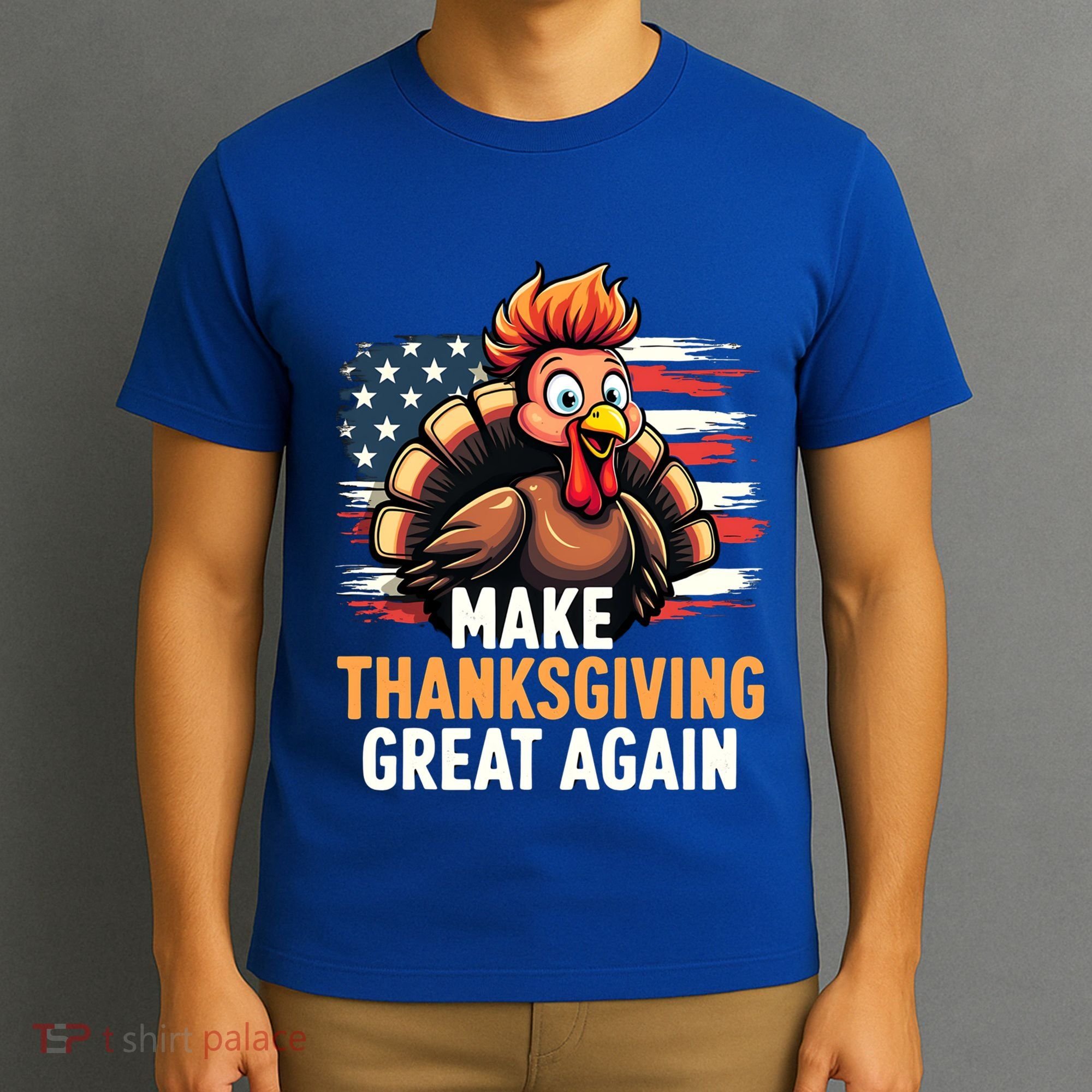 Turkey Trump Funny Make Thanksgiving Great Meaningful Gift T-Shirt