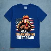 Turkey Trump Funny Make Thanksgiving Great Meaningful Gift T-Shirt thumb 5