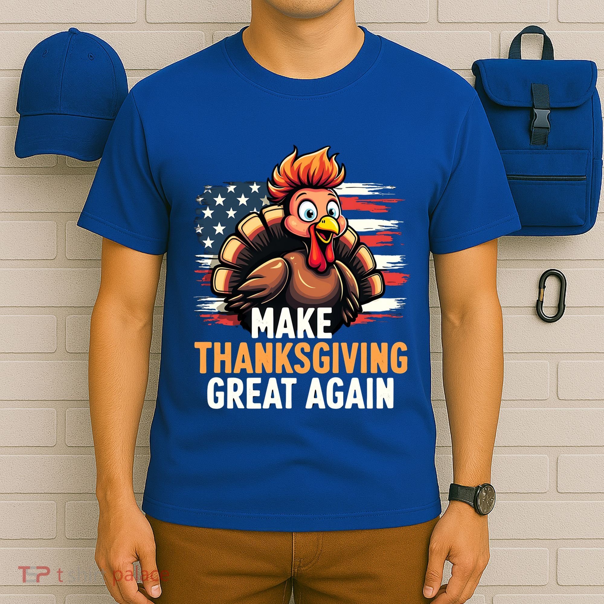 Turkey Trump Funny Make Thanksgiving Great Meaningful Gift T-Shirt