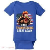Turkey Trump Funny Make Thanksgiving Great Meaningful Gift Baby Bodysuit thumb 0
