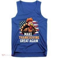 Turkey Trump Funny Make Thanksgiving Great Meaningful Gift Tank Top thumb 0