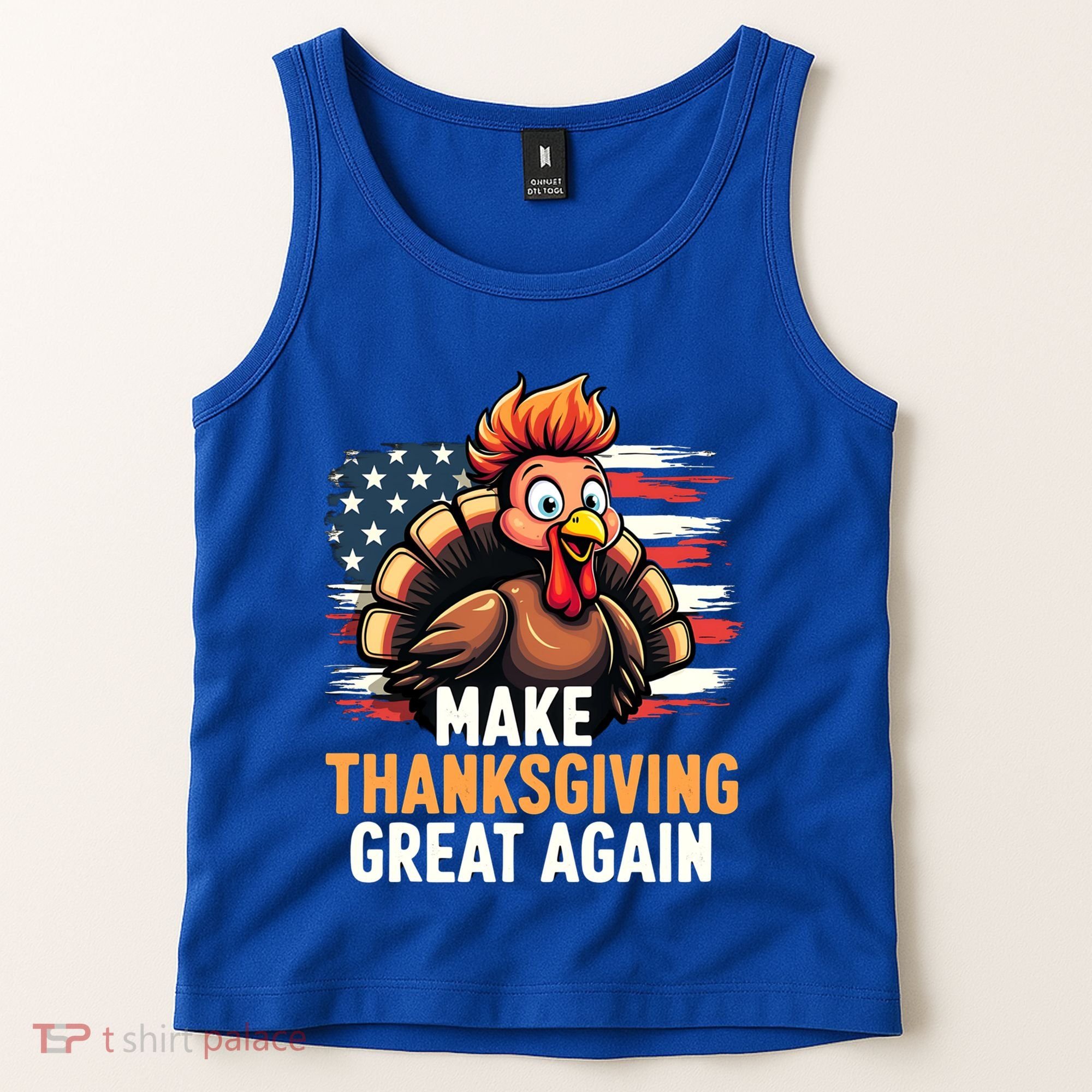 Turkey Trump Funny Make Thanksgiving Great Meaningful Gift Tank Top