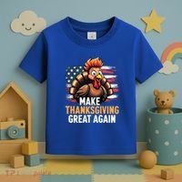 Turkey Trump Funny Make Thanksgiving Great Meaningful Gift Toddler T-Shirt thumb 3