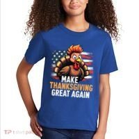 Turkey Trump Funny Make Thanksgiving Great Meaningful Gift Kids T-Shirt thumb 2