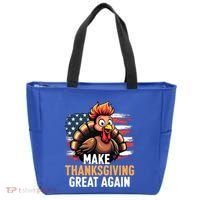 Turkey Trump Funny Make Thanksgiving Great Meaningful Gift Tote Bag thumb 0