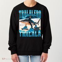 Tralalero Tralala Funny Italian Brainrot Shark Meme Bootleg Women's Sweatshirt thumb 0