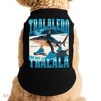 Tralalero Tralala Funny Italian Brainrot Shark Meme Bootleg Doggie Tank thumb 0