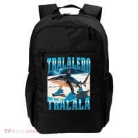 Tralalero Tralala Funny Italian Brainrot Shark Meme Bootleg Backpack thumb 0