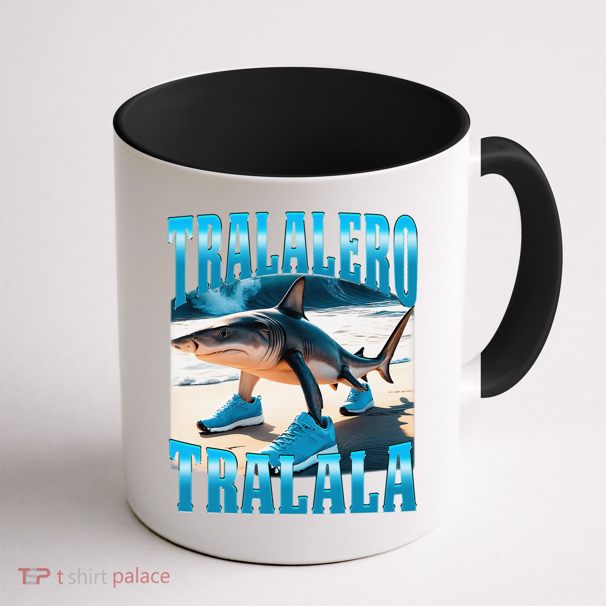 Tralalero Tralala Funny Italian Brainrot Shark Meme Bootleg Coffee Mug