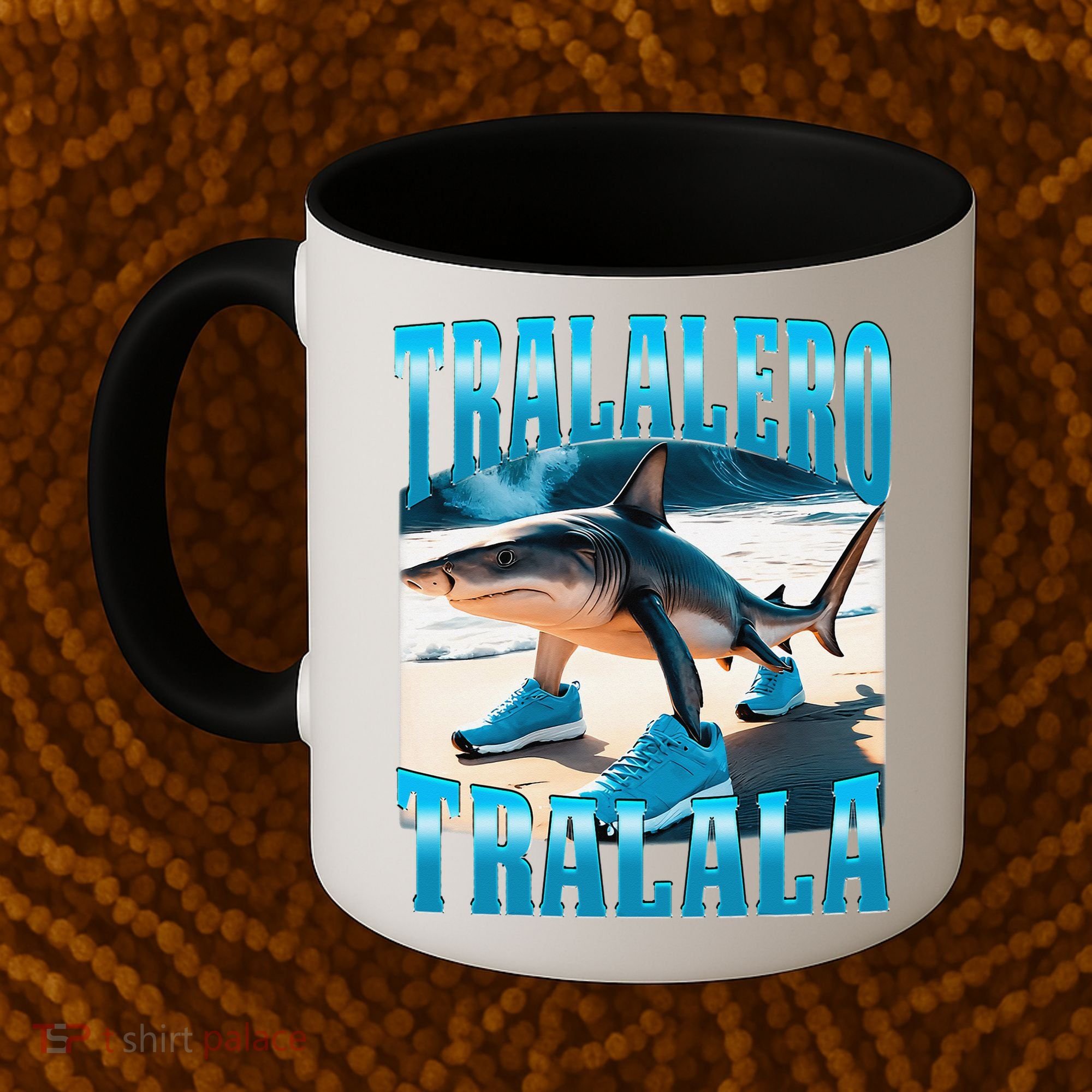 Tralalero Tralala Funny Italian Brainrot Shark Meme Bootleg Coffee Mug