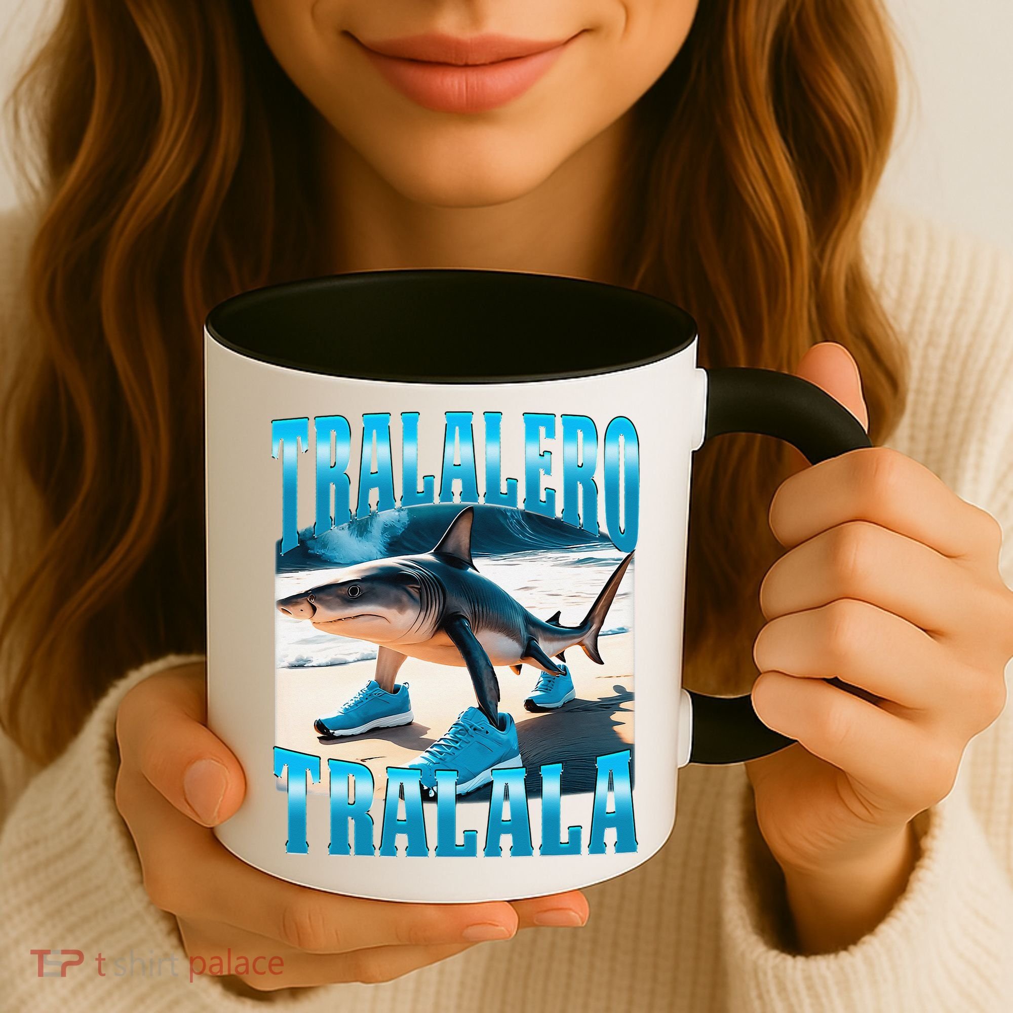 Tralalero Tralala Funny Italian Brainrot Shark Meme Bootleg Coffee Mug