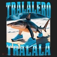 Tralalero Tralala Funny Italian Brainrot Shark Meme Bootleg Beanie thumb 2