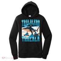 Tralalero Tralala Funny Italian Brainrot Shark Meme Bootleg Women's Hoodie thumb 0