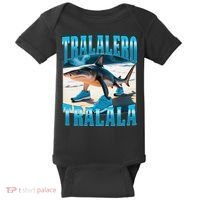 Tralalero Tralala Funny Italian Brainrot Shark Meme Bootleg Baby Bodysuit thumb 0