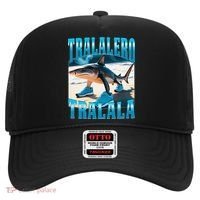 Tralalero Tralala Funny Italian Brainrot Shark Meme Bootleg Hat thumb 0