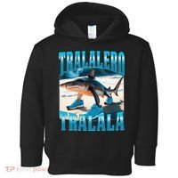 Tralalero Tralala Funny Italian Brainrot Shark Meme Bootleg Toddler Hoodie thumb 0