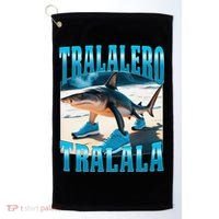 Tralalero Tralala Funny Italian Brainrot Shark Meme Bootleg Golf Towel thumb 0