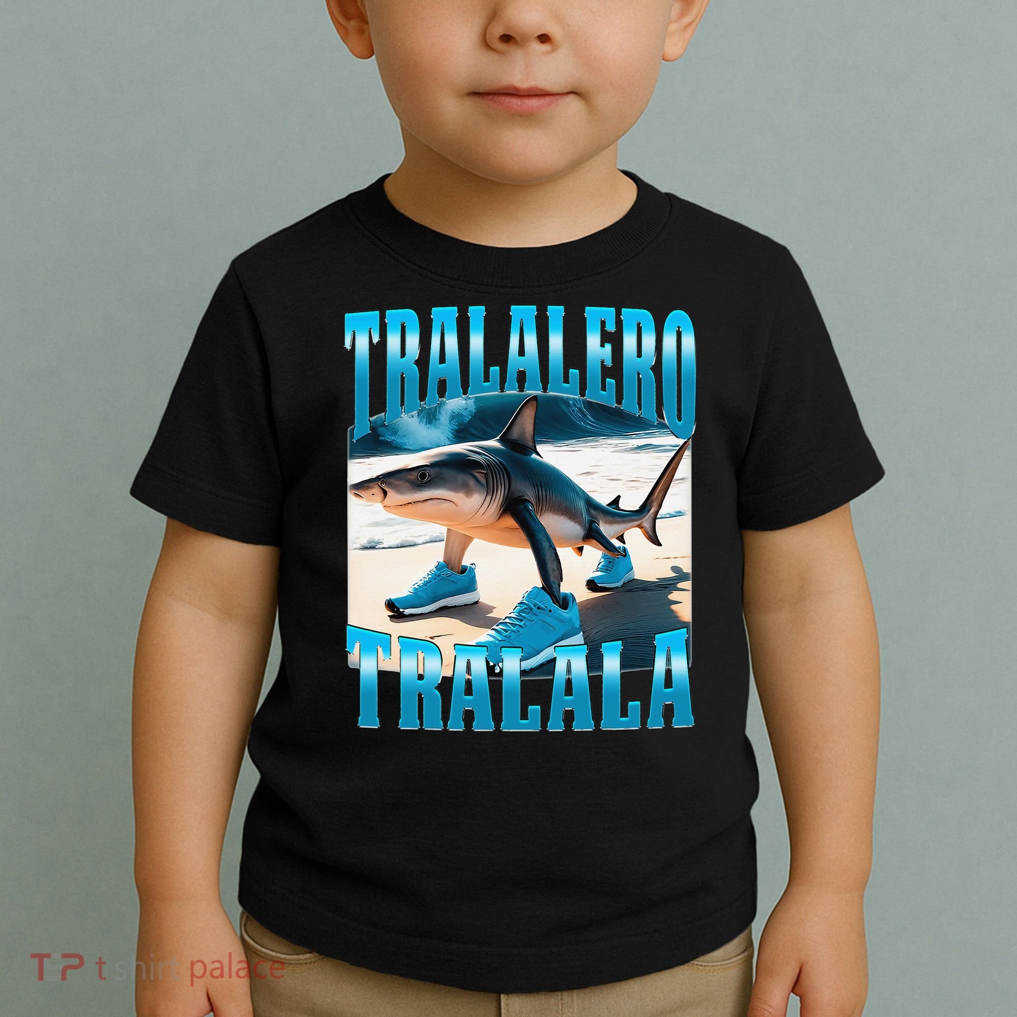 Tralalero Tralala Funny Italian Brainrot Shark Meme Bootleg Toddler T-Shirt
