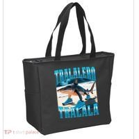 Tralalero Tralala Funny Italian Brainrot Shark Meme Bootleg Tote Bag thumb 2