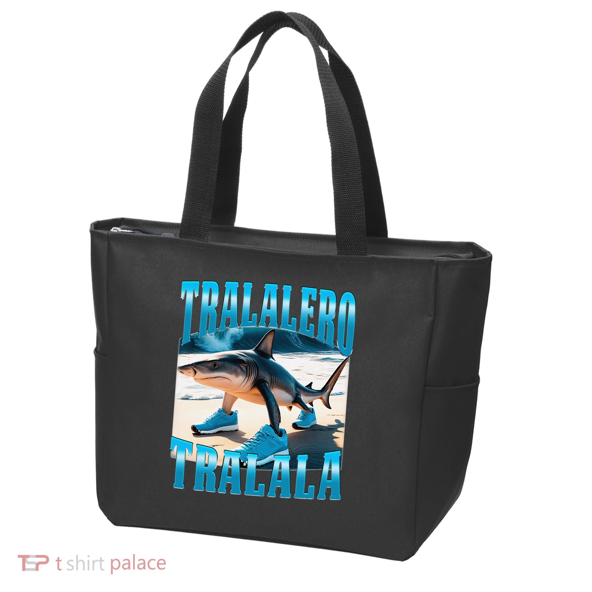 Tralalero Tralala Funny Italian Brainrot Shark Meme Bootleg Tote Bag