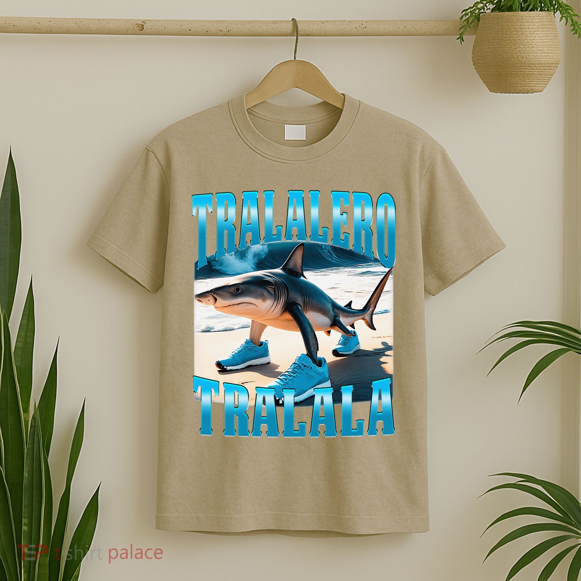 Tralalero Tralala Funny Italian Brainrot Shark Meme Bootleg T-Shirt