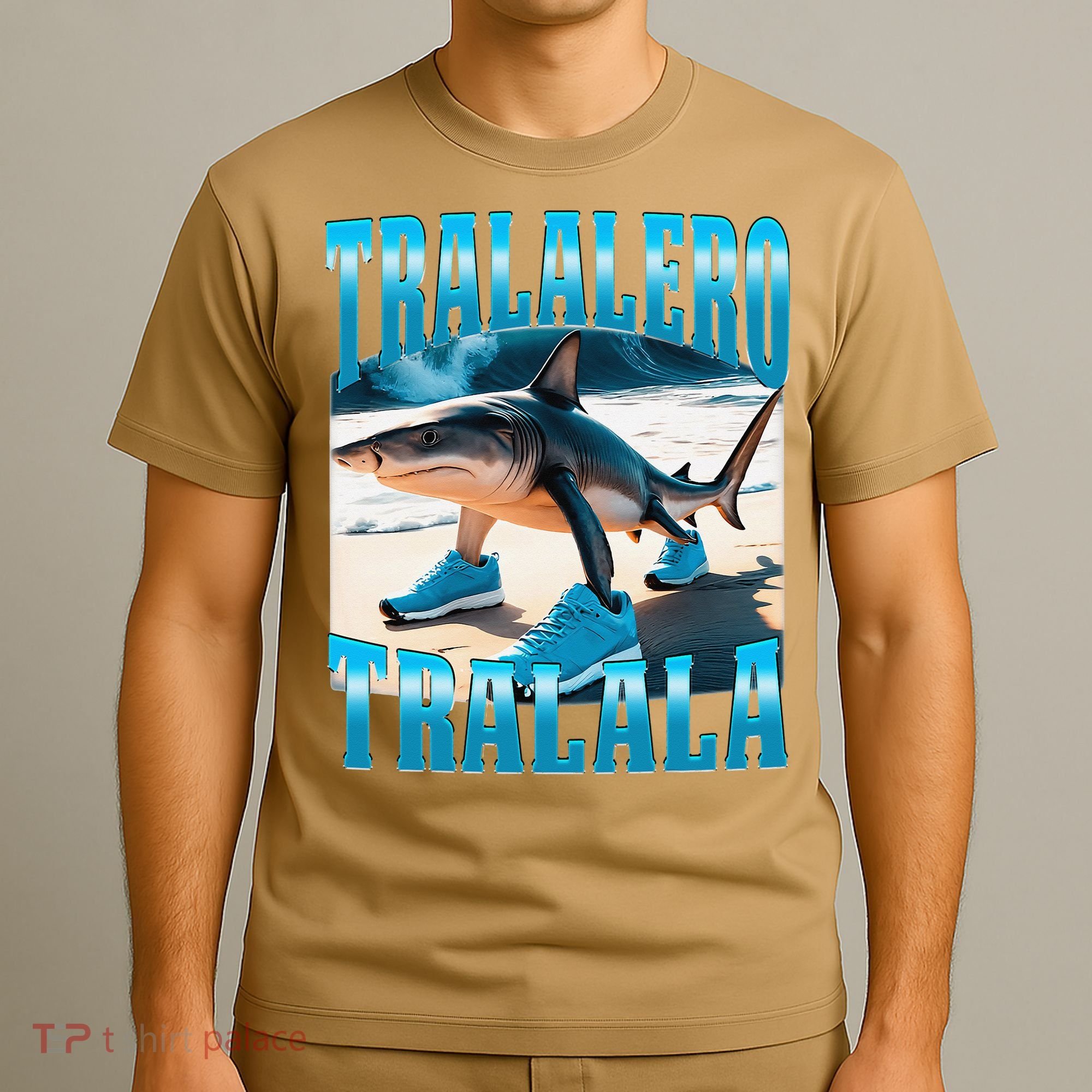 Tralalero Tralala Funny Italian Brainrot Shark Meme Bootleg T-Shirt