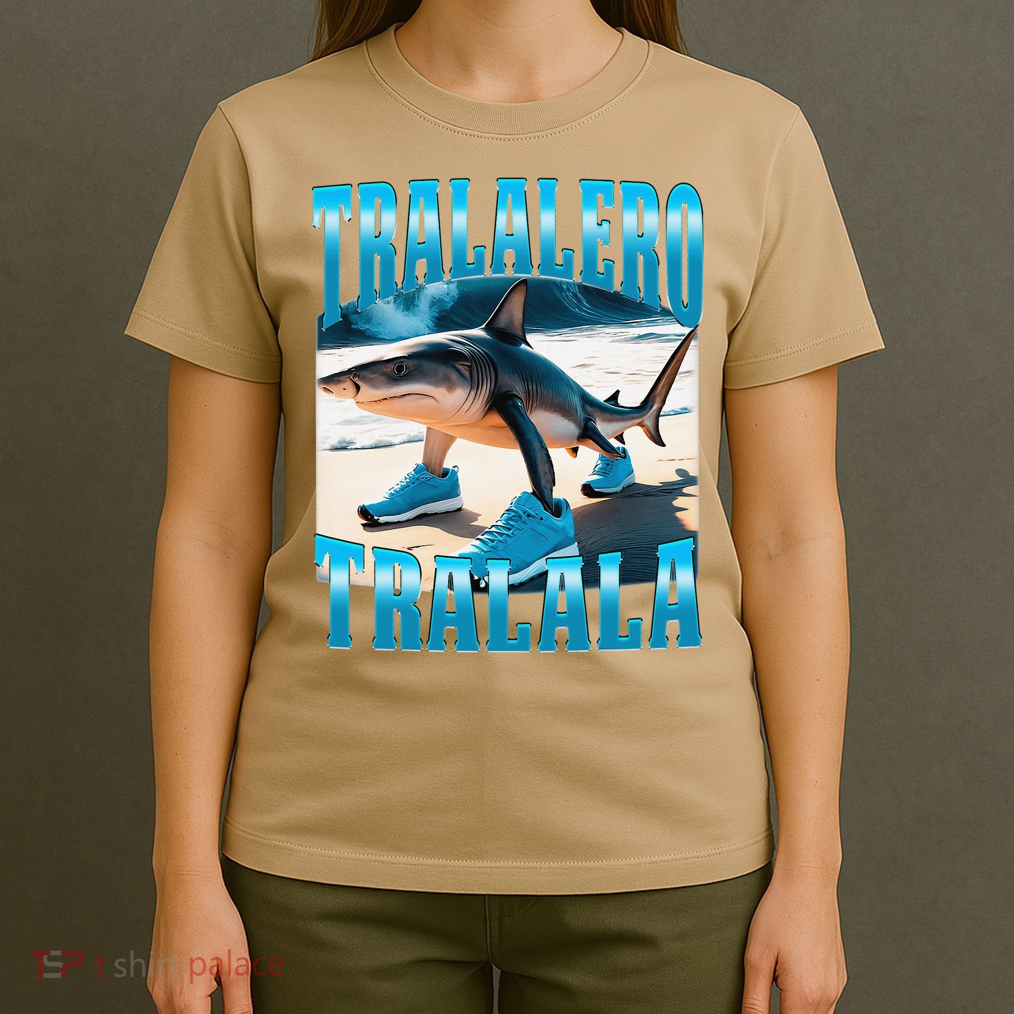 Tralalero Tralala Funny Italian Brainrot Shark Meme Bootleg T-Shirt