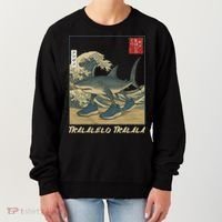 Tralalero Tralala Funny Shark Meme Italian Brainrot Japanese Women's Sweatshirt thumb 0
