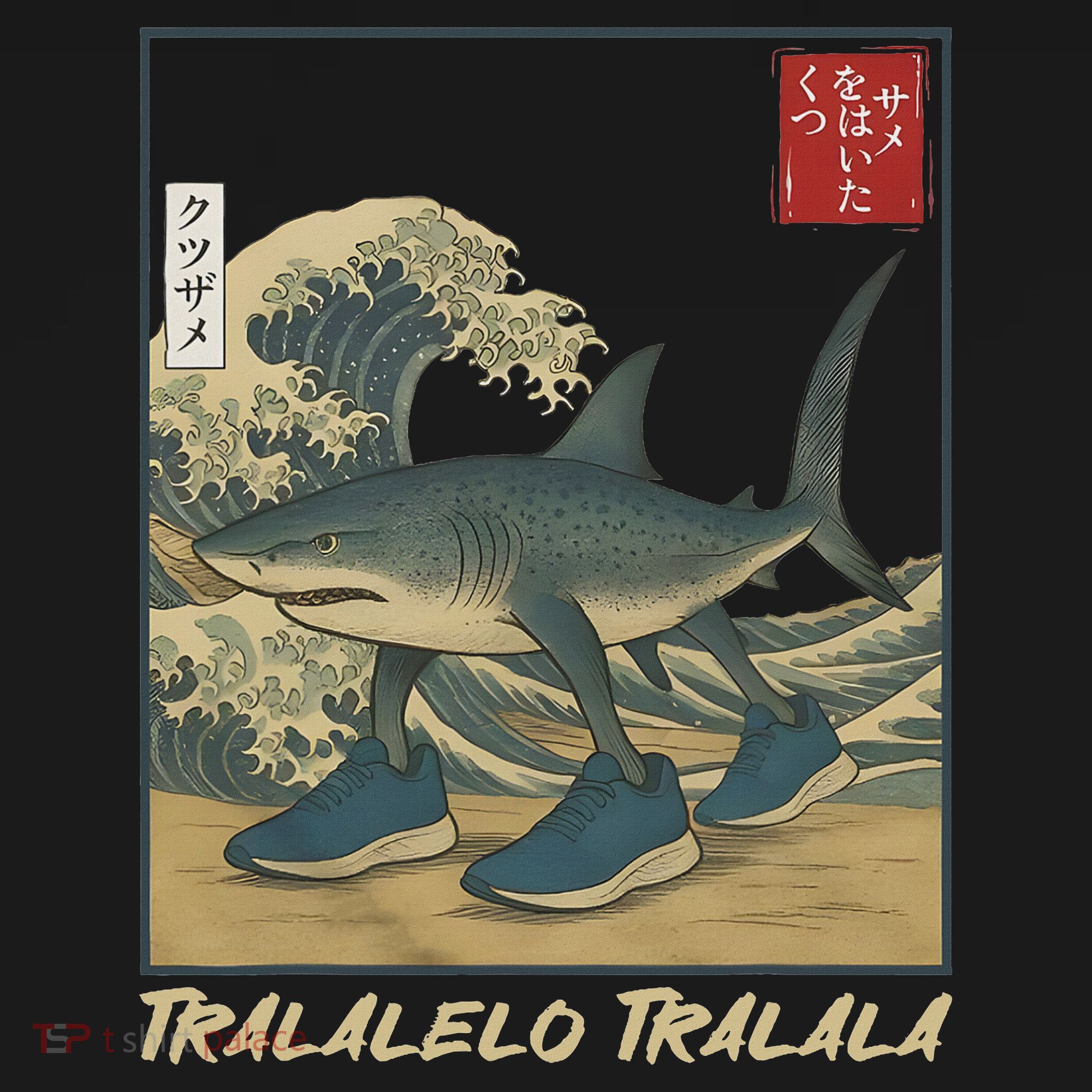 Tralalero Tralala Funny Shark Meme Italian Brainrot Japanese Women's Hoodie