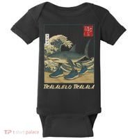 Tralalero Tralala Funny Shark Meme Italian Brainrot Japanese Baby Bodysuit thumb 0