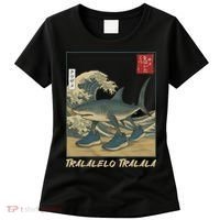 Tralalero Tralala Funny Shark Meme Italian Brainrot Japanese Women's T-Shirt thumb 0