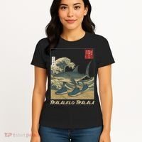 Tralalero Tralala Funny Shark Meme Italian Brainrot Japanese Women's T-Shirt thumb 4