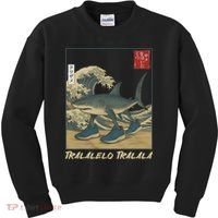 Tralalero Tralala Funny Shark Meme Italian Brainrot Japanese Kids Sweatshirt thumb 0