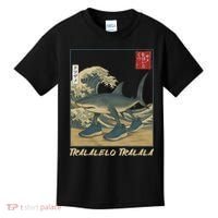 Tralalero Tralala Funny Shark Meme Italian Brainrot Japanese Kids T-Shirt thumb 0