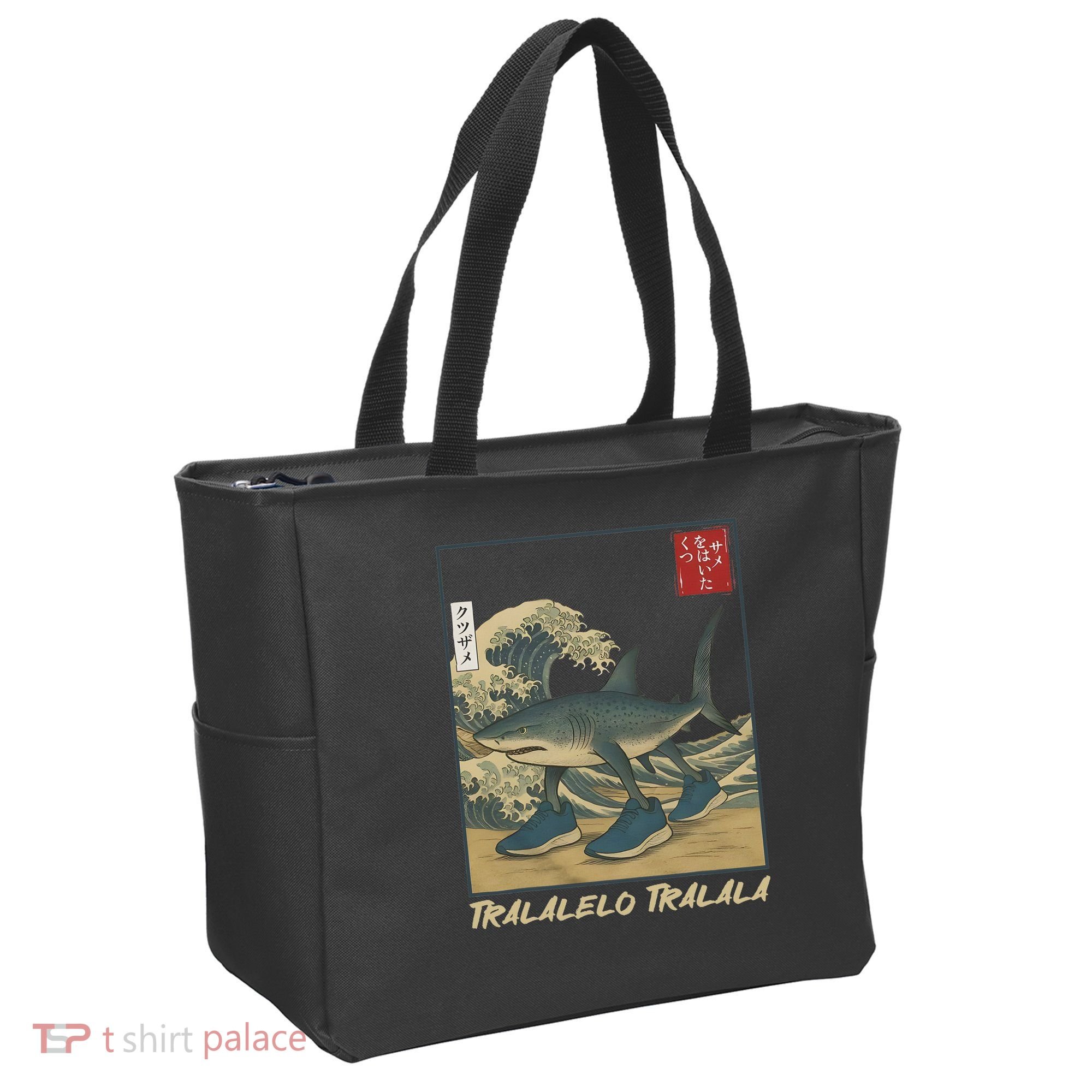 Tralalero Tralala Funny Shark Meme Italian Brainrot Japanese Tote Bag