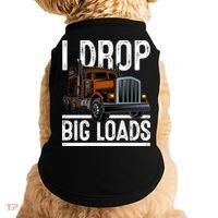 Truck Trucker Funny Gift Doggie Tank thumb 0